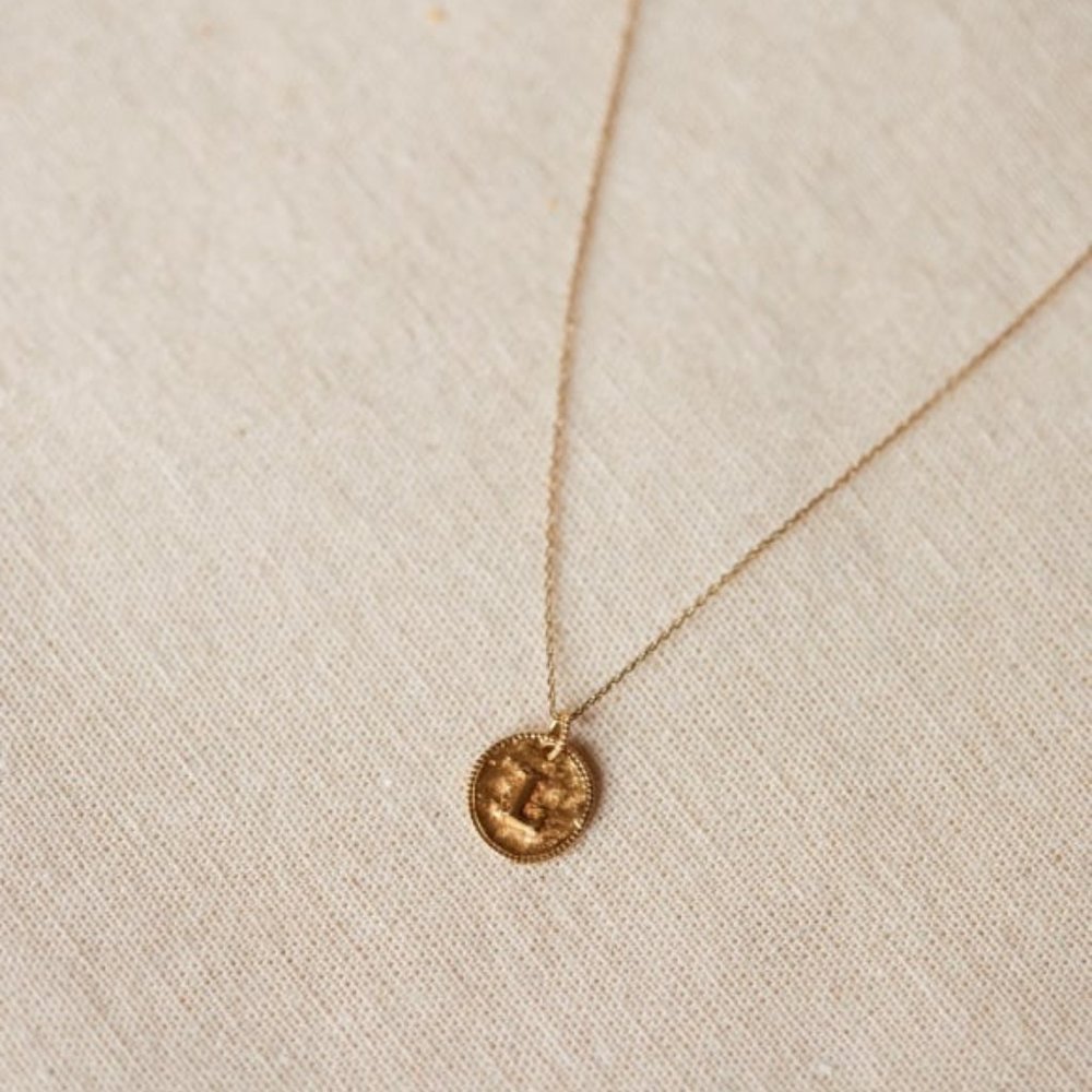 Sézane Sara Solid Gold Pendent on Chain